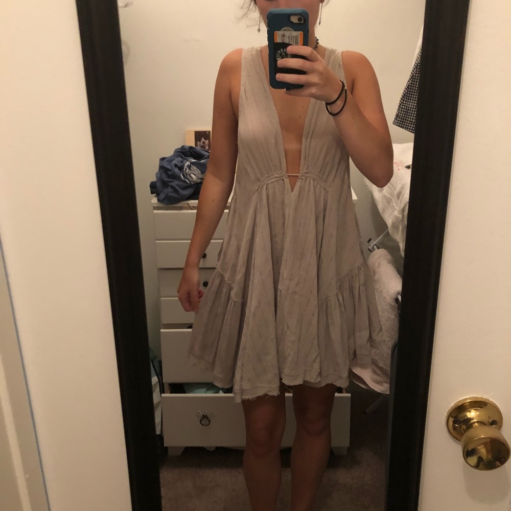 SOLD Free People tunic dress (tan) - Picture 7 of 8